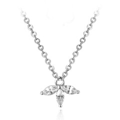 Zirkon-Silbercollier