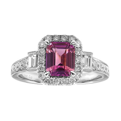 Pinkfarbener Saphir-Goldring (CIRARI)