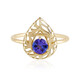 AAA-Tansanit-Goldring (Ornaments by de Melo)
