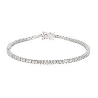 Weißer Topas-Silberarmband (Adela Silber)