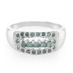 Fancy-Diamant-Herren-Silberring