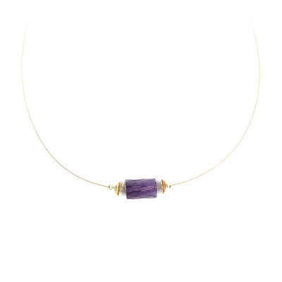 Sambia-Amethyst-Halskette