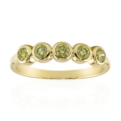 Gelber VS1 Brillant-Goldring
