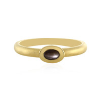 Schwarzer Stern-Saphir-Silberring
