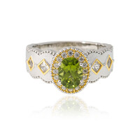 Peridot-Silberring (Dallas Prince Designs)