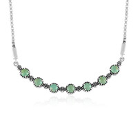 Grüner Türkis-Silbercollier (Desert Chic)