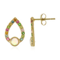 Welo-Opal-Goldohrringe (Adela Gold)