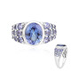 AAA-Tansanit-Platinring (KM by Juwelo)