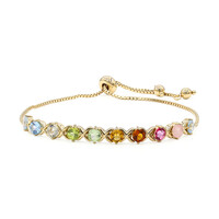 Edelstein-Silberarmband