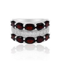 Granat-Silberring