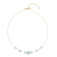 Brasilianischer Aquamarin-Collier