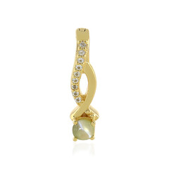 Chrysoberyll-Katzenauge-Silberanhänger