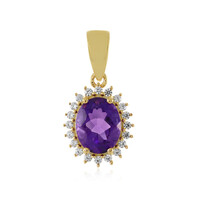 Sibirischer Amethyst-Silberanhänger