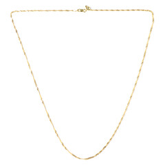 Silber-Singapur-Kette - 61 cm - 2,95 g - vergoldet