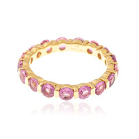 Pinkfarbener Madagaskar-Saphir-Silberring