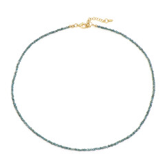 Blauer Diamant-Silberhalskette