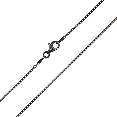 925er Silber-Ankerkette - 3,35 g - 80 cm - rutheniert