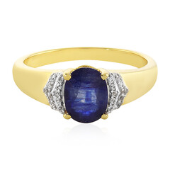 Blauer Madagaskar-Saphir-Silberring