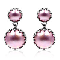Mabe-Perlen-Silberohrringe (Dallas Prince Designs)