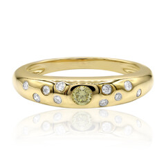 Gelber VS1 Brillant-Goldring