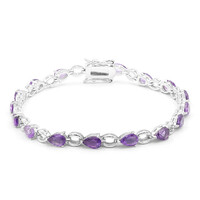 Sambia-Amethyst-Silberarmband