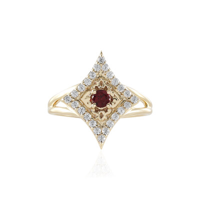 Edelroter Spinell-Goldring