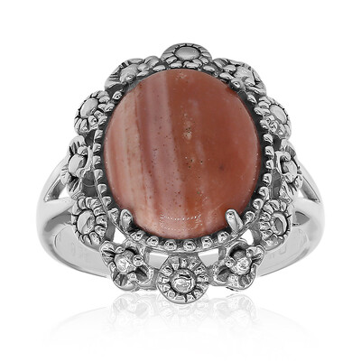 Australischer Pinkfarbener Opal-Silberring (Art of Nature)