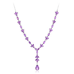Amethyst-Silbercollier