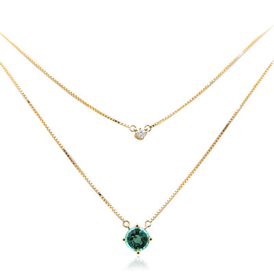 Muzo-Kolumbianischer Smaragd-Goldcollier (de Melo)