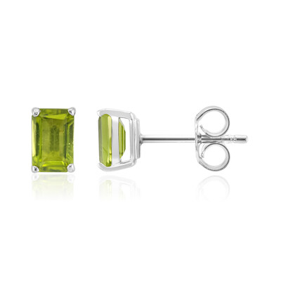 Peridot-Silberohrringe