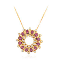 Magenta-Granat-Silbercollier (de Melo)