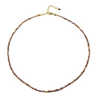 Roter Diamant-Silberhalskette