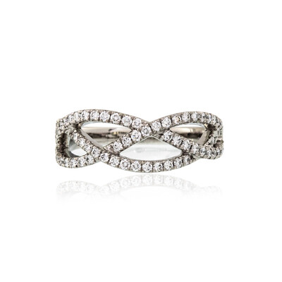 Lupenreiner (F) Brillant-Platinring (LUCENT DIAMONDS)