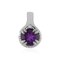 Sambia-Amethyst-Silberanhänger