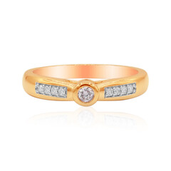 Pinkfarbener I3 Argyle-Brillant-Goldring (Mark Tremonti)