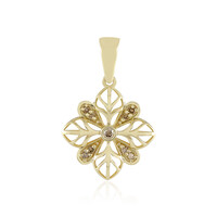 I2 Champagner-Diamant-Goldanhänger (Ornaments by de Melo)
