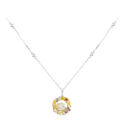 SI2 Fancy-Diamant-Goldhalskette (CIRARI)