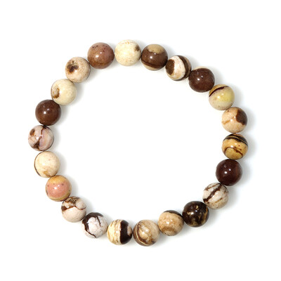 Roter Zebra-Jaspis-Armband