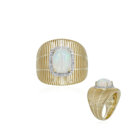 Welo-Opal-Goldring (Ornaments by de Melo)