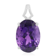 Sambia-Amethyst-Silberanhänger