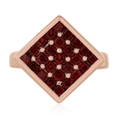 Indischer Granat-Silberring (MONOSONO COLLECTION)