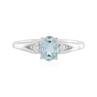 Brasilianischer Aquamarin-Silberring