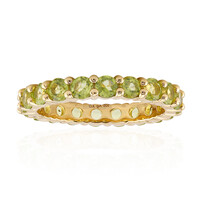 Burmesischer Peridot-Silberring