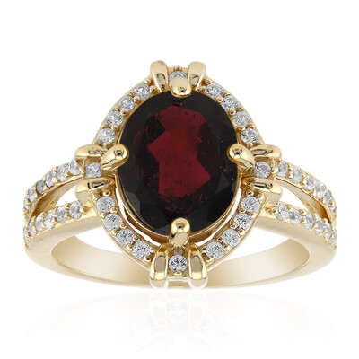Indischer Granat-Silberring