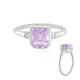 Lavendel-Amethyst-Silberring