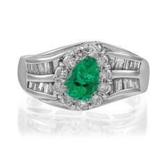 AAA-Sambia-Smaragd-Platinring (CIRARI)