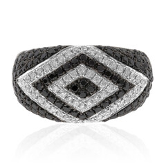 Schwarzer Diamant-Goldring