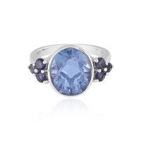 Blauer Fluorit-Goldring (KM by Juwelo)
