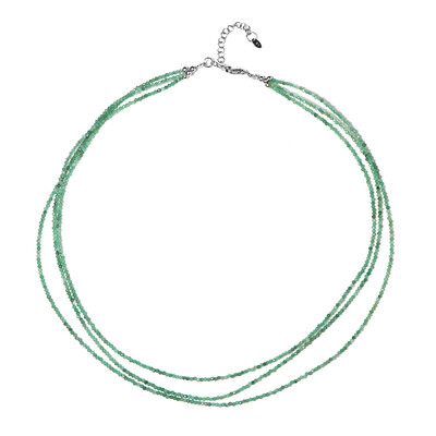 Socoto-Smaragd-Silberhalskette