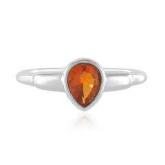 Mexikanischer Feueropal-Silberring